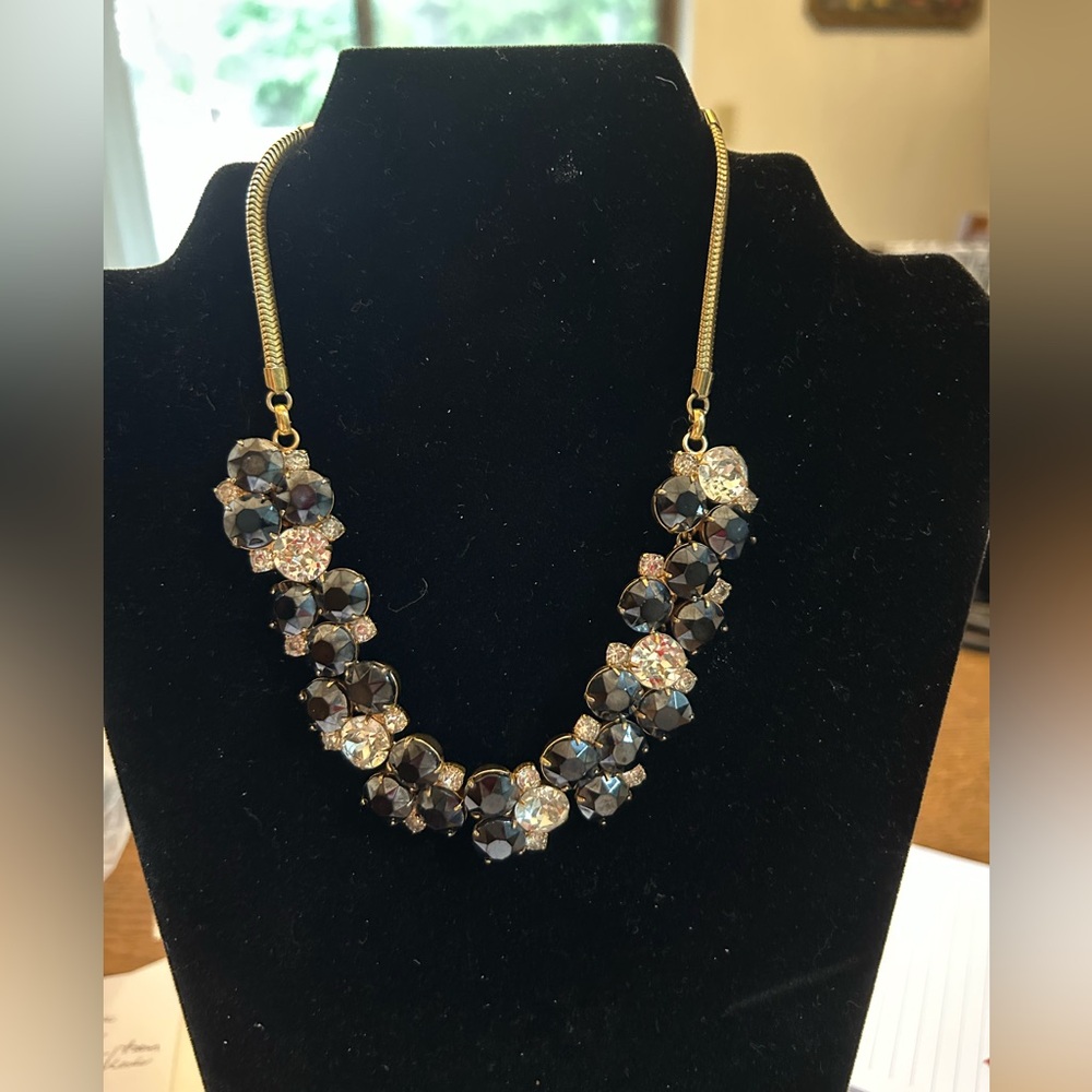 Vintage Hobe Rhinestone Choker Necklace.